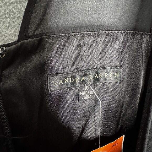 Vintage Size 10 Dress Y2K Black Cocktail‎ Flowy Black Semi Formal Goth Chiffon - Picture 6 of 6